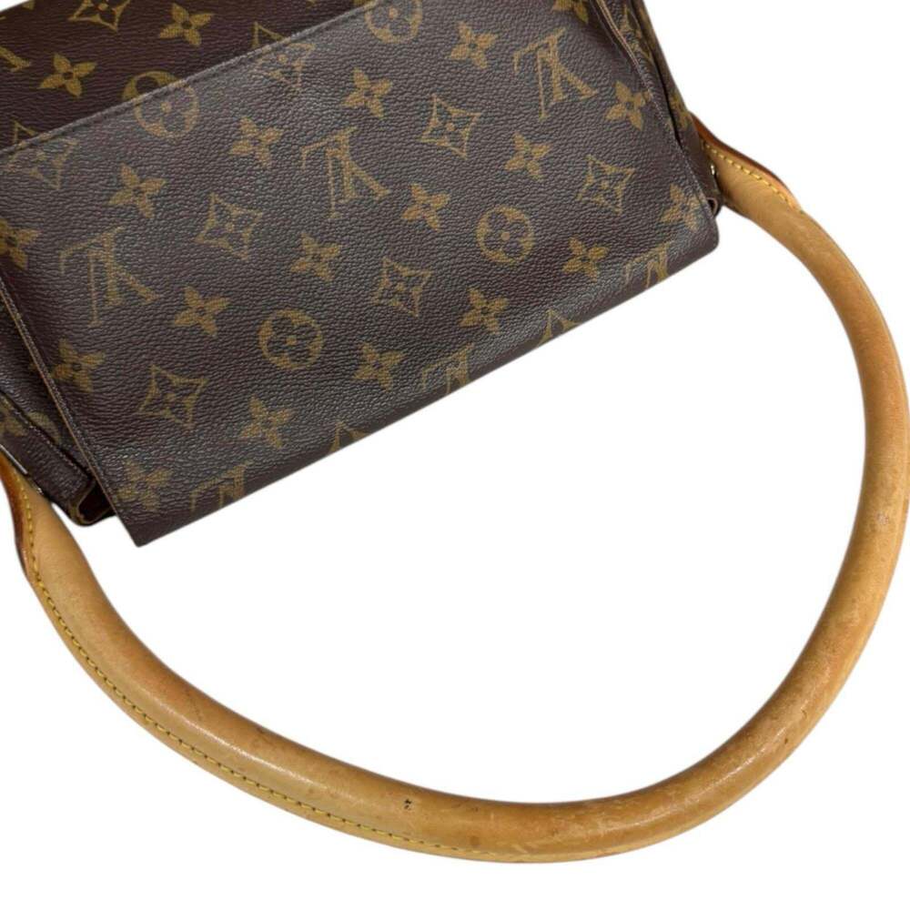 LOUIS VUITTON Authentic Brown Monogram Canvas Mini Looping Bag - Picture 10 of 11